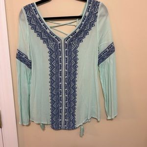 Altered state bell sleeve top